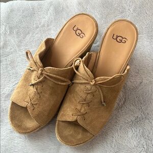 UGG Women's Chestnut Mule Shoes 7.5 (EUC)